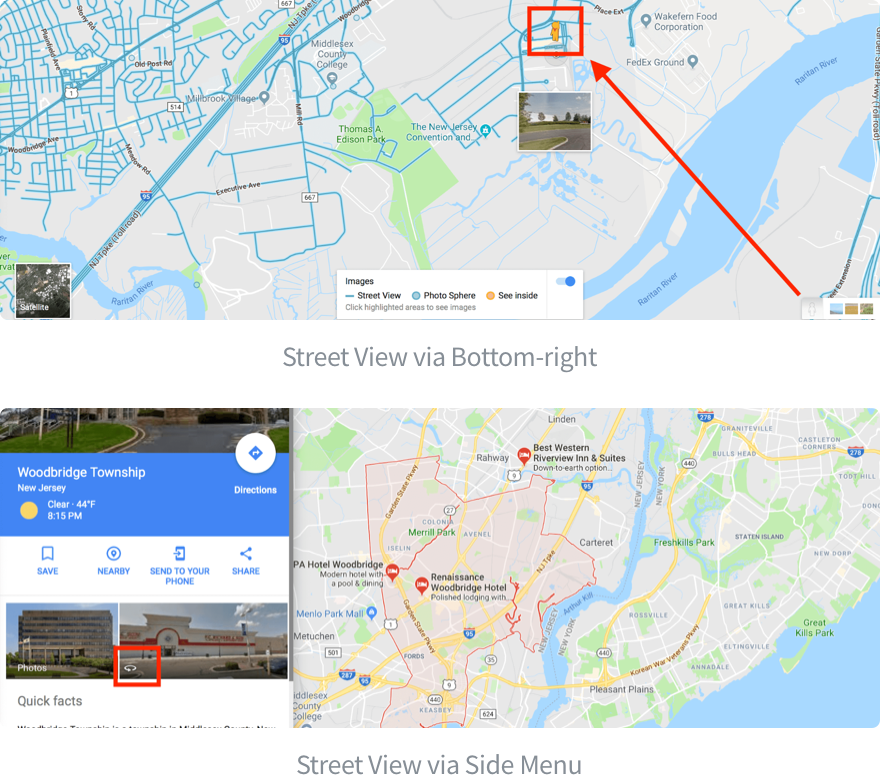 Google Maps Usability Problem 1 - Street View Inconsistency