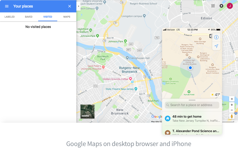 Google Maps Usability Problem 2 - Platform Inconsistency