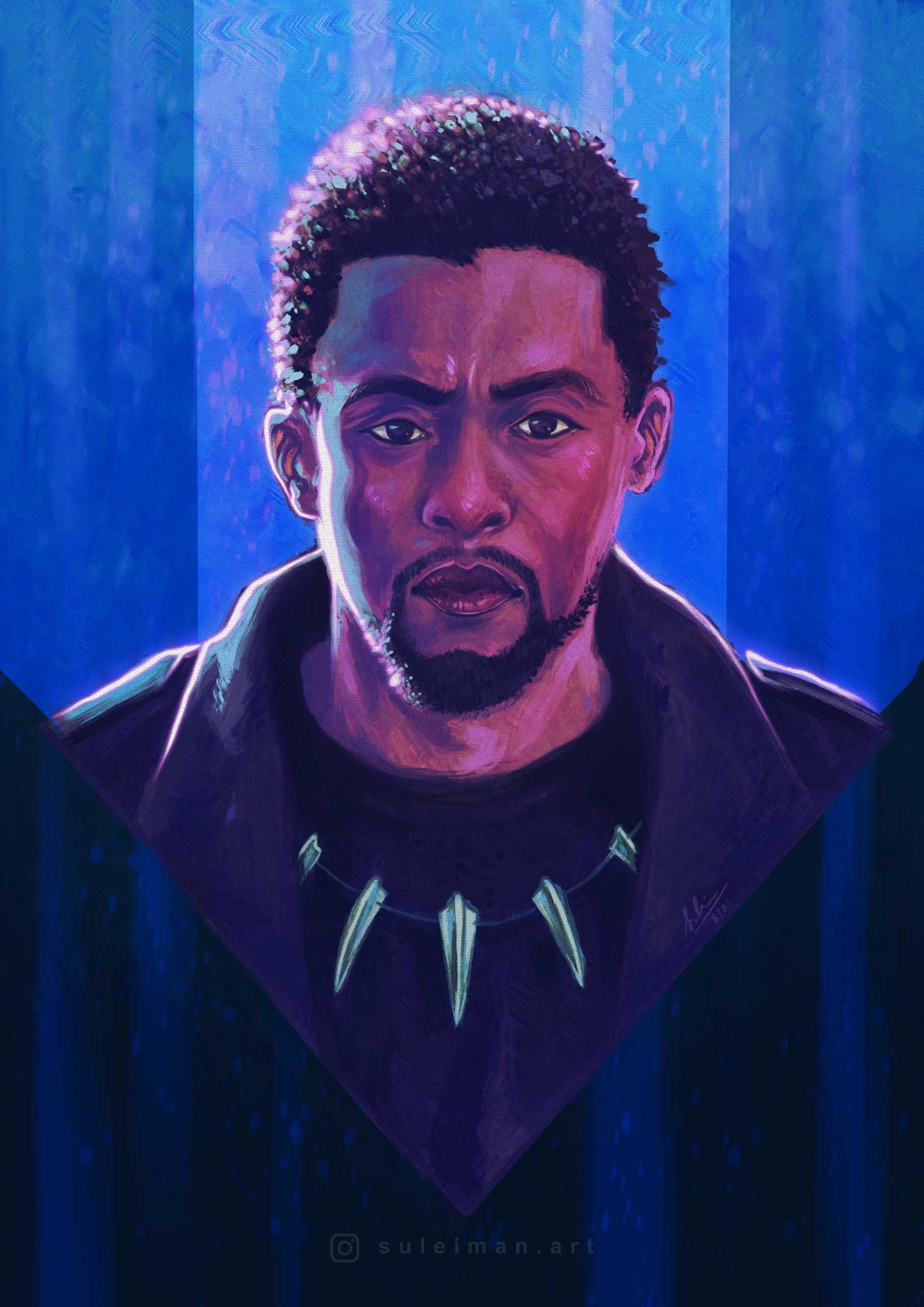 Portrait study of Chadwick Boseman